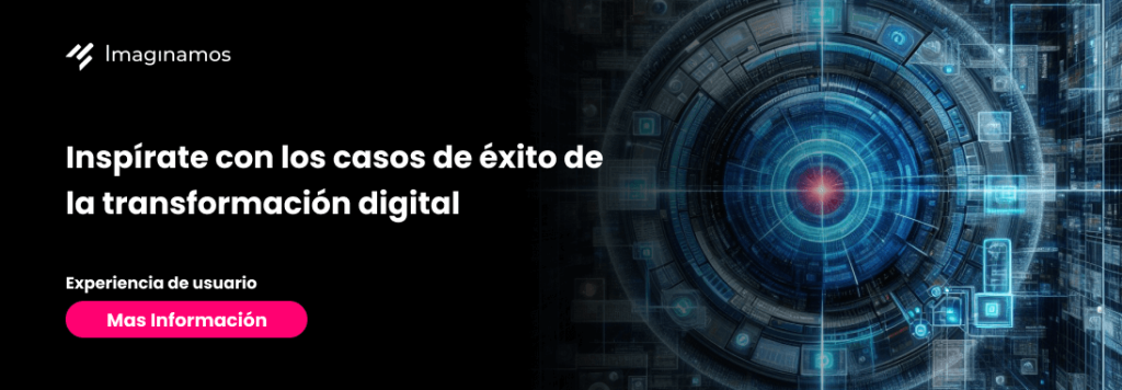 Banner con el título “Aprende las mejores estrategias para la transformación digital” transformación digital y experiencia de usuario